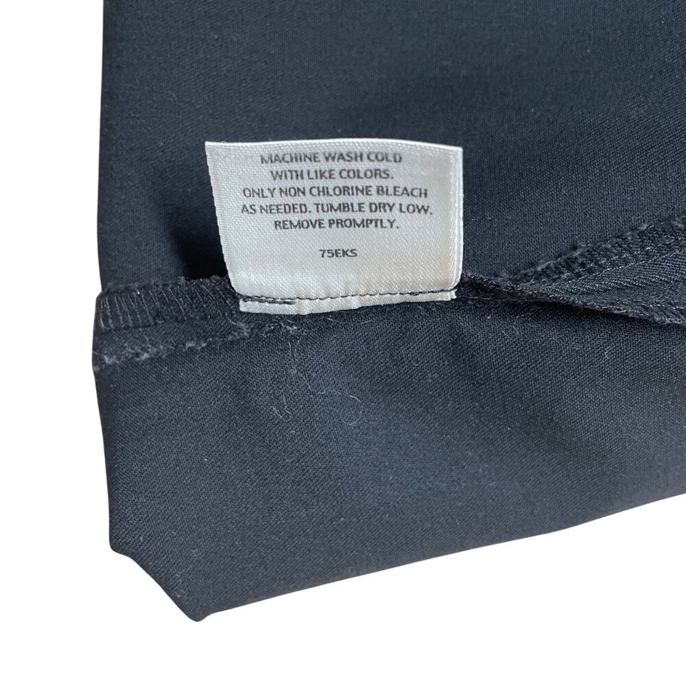 EILEEN FISHER PANTS BLACK 78121 MINIMALIST CAPSULE SIZE S COTTON STRETCH PULL ON - Picture 7 of 10